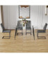 Фото #9 товара Glass Dining Table with 4 Chairs