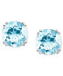 Фото #1 товара Серьги Macy's 14k White Gold Aquamarine Stud