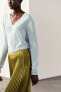 Фото #5 товара Атласная плиссированная юбка — zw collection ZARA