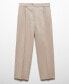 ფოტო #8 პროდუქტის Women's 100% Linen Straight Pants