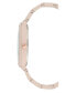 ფოტო #2 პროდუქტის Women's Pink Rubberized Bracelet Watch, 40.5mm