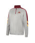 Men's Gray and Maroon Minnesota Golden Gophers Bushwood Fleece Quarter-Zip Jacket