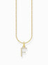 Фото #1 товара Thomas Sabo KE2245-414-14-L45V Gold-plated necklace letter F