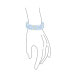 Фото #2 товара Set Of 3 Matte Light Blue Agate Translucent Gemstone Round Bead Ball 8MM Stacking Stretch Bracelet For Women Men Teen Unisex