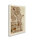 Фото #3 товара Michael Tompsett 'Chicago City Street Map' Canvas Art - 22" x 32"