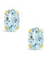 Gemstone Stud Earrings in 10k Yellow Gold