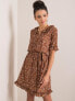 Фото #8 товара Женское летнее платье с коротким рукавом в цветочек Factory Price