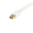 Фото #4 товара StarTech.com 3m (10 ft) White Mini DisplayPort to DisplayPort 1.2 Adapter Cable M/M - DisplayPort 4k - 3 m - DisplayPort - mini DisplayPort - Gold - White - Male/Male