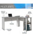 Фото #10 товара Modern L-Shaped Desk With Side Shelves