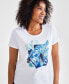 Women's Graphic Crewneck T-Shirt, Created for Macy's