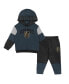 ფოტო #1 პროდუქტის Toddler Boys and Girls Charcoal, Black Vegas Golden Knights Big Skate Fleece Pullover Hoodie and Sweatpants Set