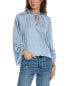 Фото #1 товара Ungaro Jordyn Silk-Blend Top Women's Blue Xs