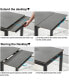 Фото #2 товара Modern Grey Expandable Dining Table for Small Spaces