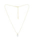 Фото #1 товара ETTIKA thin and Delicate Cubic Zirconia Pendant Necklace