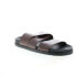 Фото #2 товара Bruno Magli Sicily MB2SICC6 Mens Brown Leather Slip On Slides Sandals Shoes 12