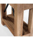 Фото #5 товара Millwork Wood and Zinc Metal End Table with Shelf