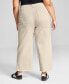 Фото #2 товара Trendy Plus Size Mariner Wide-Leg Pants, Created for Macy's