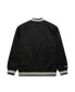 Фото #4 товара Куртка с полной застежкой Mitchell&Ness Сан-Антонио Спёрс черная Hardwood Classics Wordmark Raglan