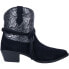 Фото #1 товара Dingo Valerie Paisley Round Toe Cowboy Womens Black Casual Boots DI8950