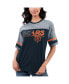 ფოტო #1 პროდუქტის Women's Navy Chicago Bears Track T-shirt