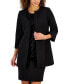 ფოტო #3 პროდუქტის Women's 3/4-Sleeve Topper Jacket & Sheath Dress