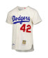 ფოტო #3 პროდუქტის Men's Jackie Robinson Cream Brooklyn Dodgers 1955 Cooperstown Collection Authentic Jersey