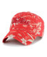 Фото #1 товара Men's Red Ole Miss Rebels Tropicalia Clean Up Adjustable Hat