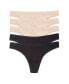 ფოტო #1 პროდუქტის Women's Cabana Cotton Hip G Thong 5 Pack Underwear