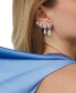 ფოტო #3 პროდუქტის Rhodium-Plated Cubic Zirconia Flower Climber Earrings, Created for Macy's