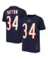 Big Boys Walter Payton Navy Chicago Bears Retired Retro Player Name and Number T-shirt