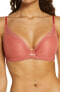 Womens Chantelle Lingerie Parisian Allure Plunge Underwire Bra Size 36C Coral