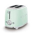 SMEG toaster TSF01PGEU (Pastel Green) - 2 slice(s) - Green - Steel - Buttons - Level - Rotary - China - 950 W