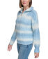 ფოტო #3 პროდუქტის Women's Space-Dyed Half-Zip Sweater