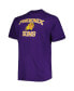 Men's Purple Phoenix Suns Big and Tall Heart and Soul T-shirt