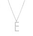 Silver E Cubica Pendant Necklace RZCU05 (Chain, Pendant)