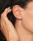 ფოტო #2 პროდუქტის Crystal Logo Stud Earrings