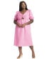 Фото #1 товара Plus Size Twist Bodice Puff Sleeve Dress - 18, Sweet Pink