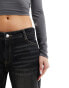 Фото #5 товара Bershka baggy flared jeans in dirty black