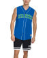 Фото #5 товара Men's Regular-Fit Logo Embroidered Sleeveless Button-Down Baseball Jersey