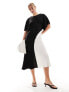 Фото #1 товара & Other Stories midi dress in mono colour block