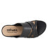 Фото #15 товара Softwalk Taraz S2320-001 Womens Black Leather Slip On Strap Sandals Shoes