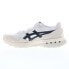 Фото #5 товара Asics New Jogger 1201A744-100 Mens White Suede Lifestyle Sneakers Shoes 9.5
