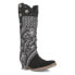 Фото #2 товара Dingo Rhapsody Southwest Snip Toe Cowboy Womens Black Casual Boots DI194-001