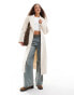 Фото #1 товара Lioness formal wool look maxi coat in cream