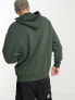 ASOS DESIGN oversized hoodie with cargo pocket and toggle details in green