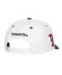 ფოტო #4 პროდუქტის Mitchell Ness Men's White Boston Red Sox Cooperstown Collection Tail Sweep Pro Snapback Hat