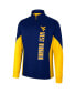 Men's Navy West Virginia Mountaineers Bart Quarter-Zip Windshirt