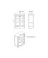 Фото #3 товара Savannah Pie Safe Cabinet, Ivory with Natural Wood Top