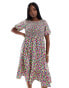 Yours midi dress in multi print