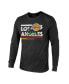 Фото #3 товара Men's Threads Black Los Angeles Lakers City and State Tri-Blend Long Sleeve T-shirt